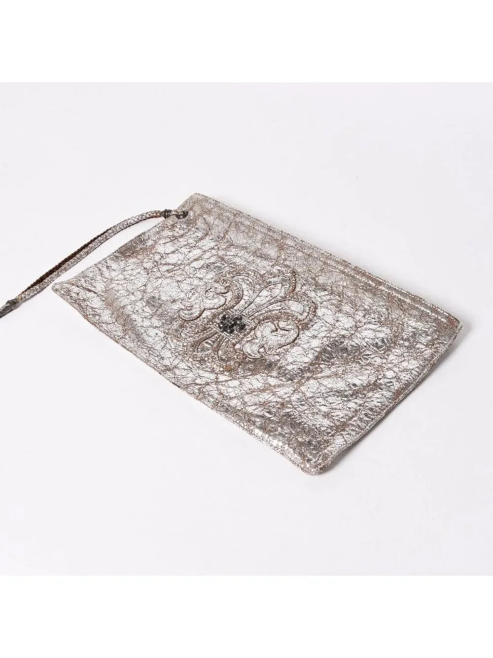 Chrome Hearts BS Flare Clutch Flat 925 Sterling Silver Metallic